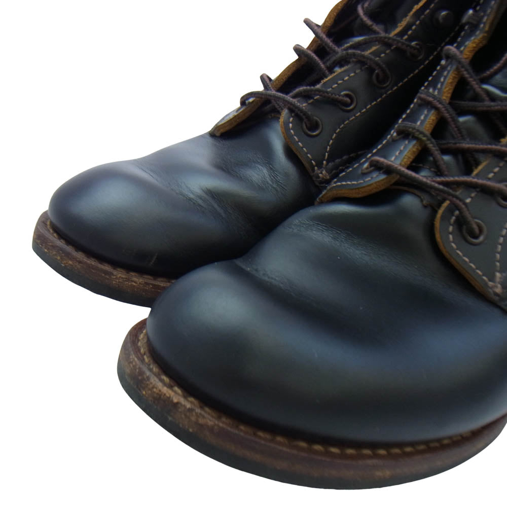 RED WING レッドウィング 9060 Beckman Flatbox 茶芯 ベックマン フラットボックス ブーツ ブラッククロンダイク ブラック系 US8D【中古】