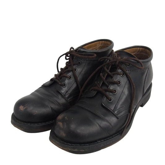 ROLLING DUB TRIO ローリングダブトリオ RDT-A01 COUPEN ALL BLACK HORSE コペン ミッドカット ワーク ブーツ ブラック ホースハイド ブラック系 25cm【中古】