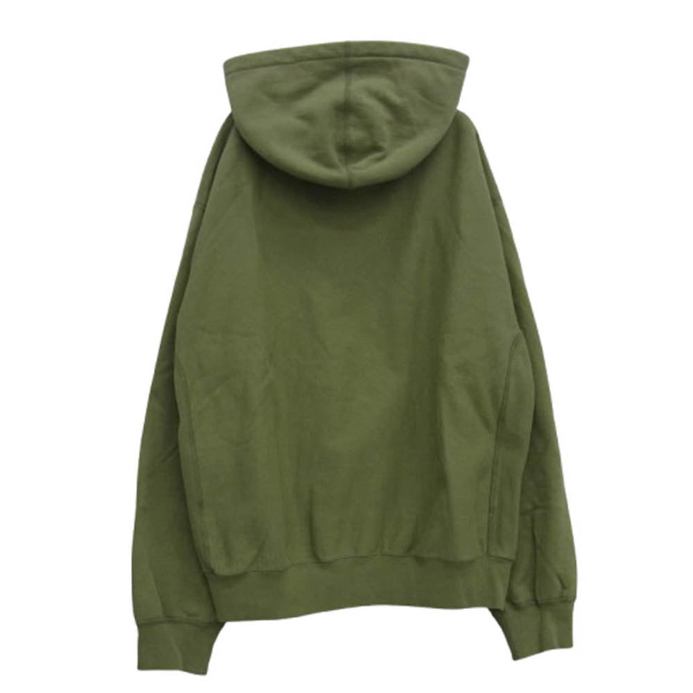 Supreme シュプリーム 25SS Reverse Hooded Sweatshirt リバースフーデッドスウェットシャツ プルオーバーパーカー カーキ系 M【中古】