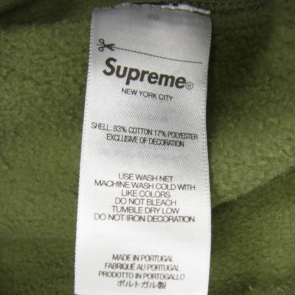 Supreme シュプリーム 25SS Reverse Hooded Sweatshirt リバースフーデッドスウェットシャツ プルオーバーパーカー カーキ系 M【中古】