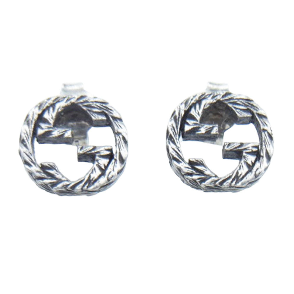 GUCCI グッチ インターロッキングG スタッド ピアス【中古】