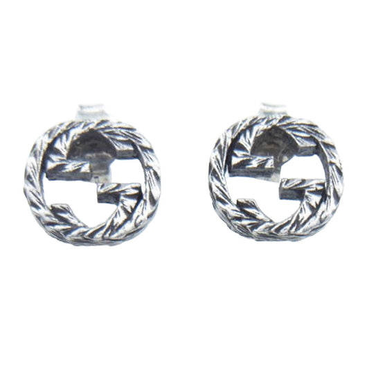 GUCCI グッチ インターロッキングG スタッド ピアス【中古】