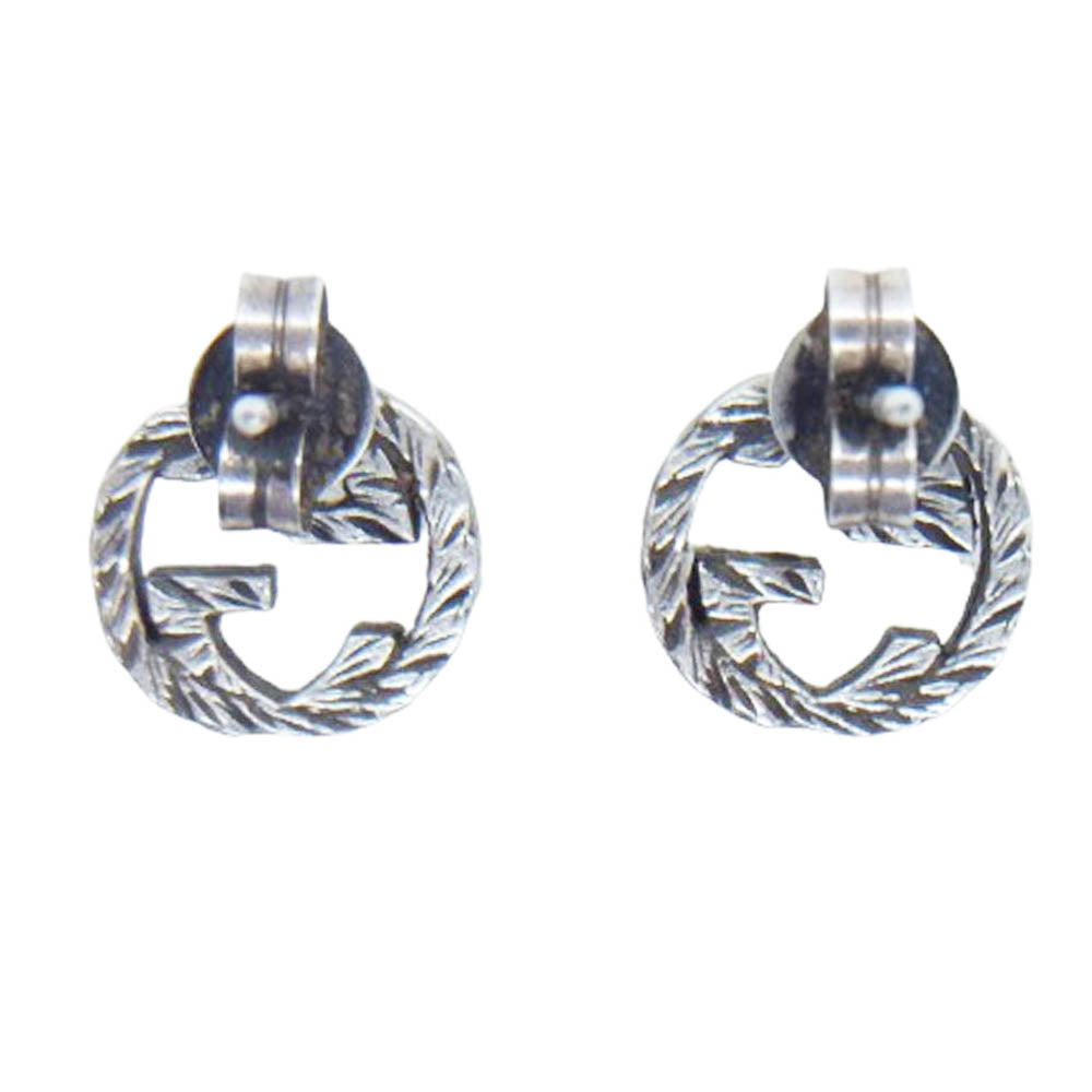 GUCCI グッチ インターロッキングG スタッド ピアス【中古】