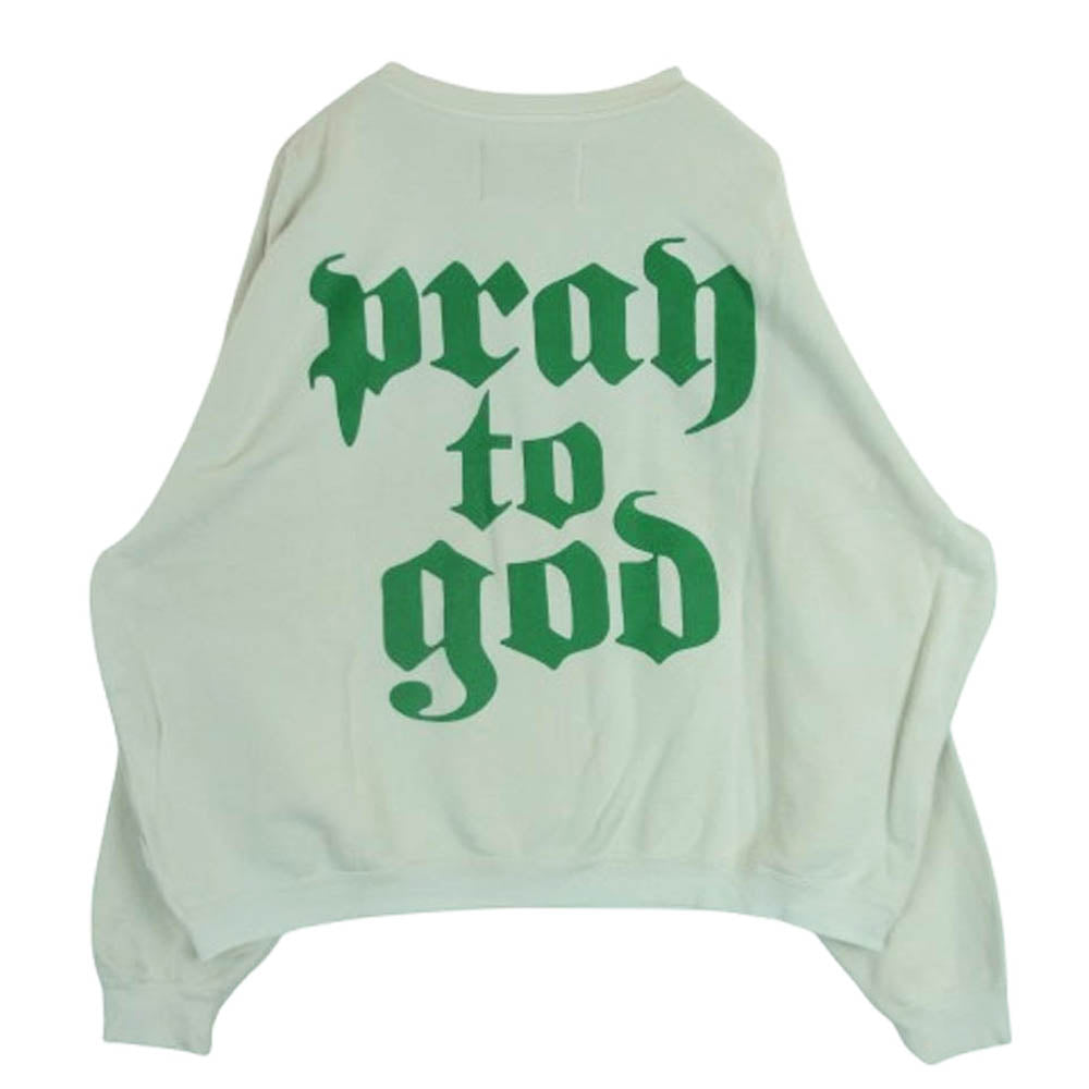 MINDSEEKER マインドシーカー FATIMA PORTUGAL プリント クルーネック スウェット トレーナー オフホワイト系 48【中古】