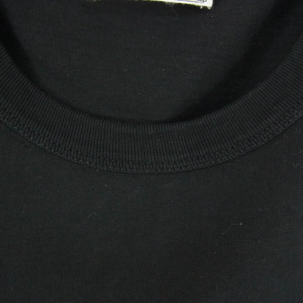 MAISON KITSUNE メゾンキツネ FU00170KJ0008 Fox Head フォックスヘッド ビッグパッチ クルーネック 半袖 Tシャツ ブラック系 L【中古】