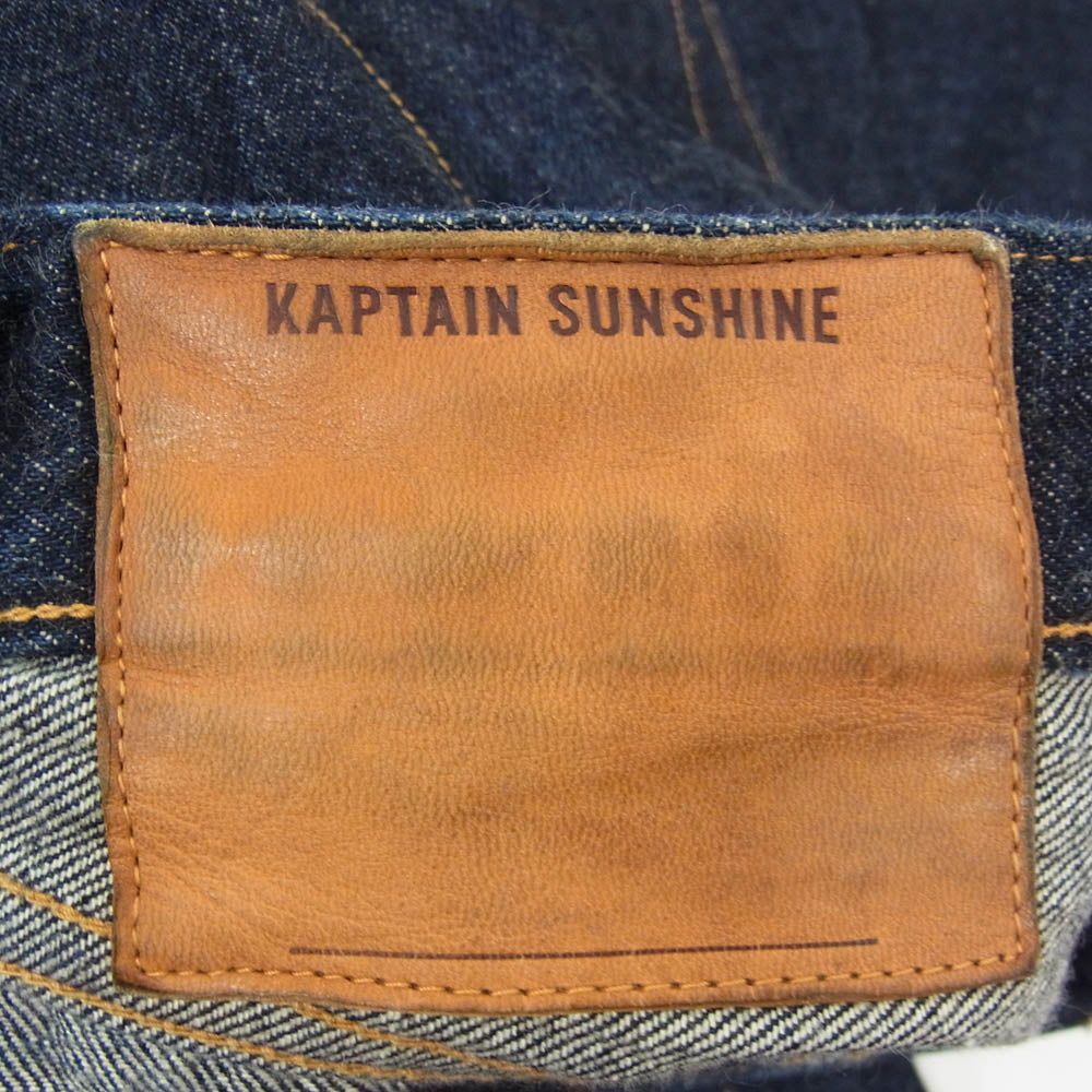 KAPTAIN SUNSHINE キャプテンサンシャイン KSBS101DZ 5P Zipper Front Denim Pants 5ポケット フロントジップ デニムパンツ ジーンズ インディゴブルー系 30【中古】