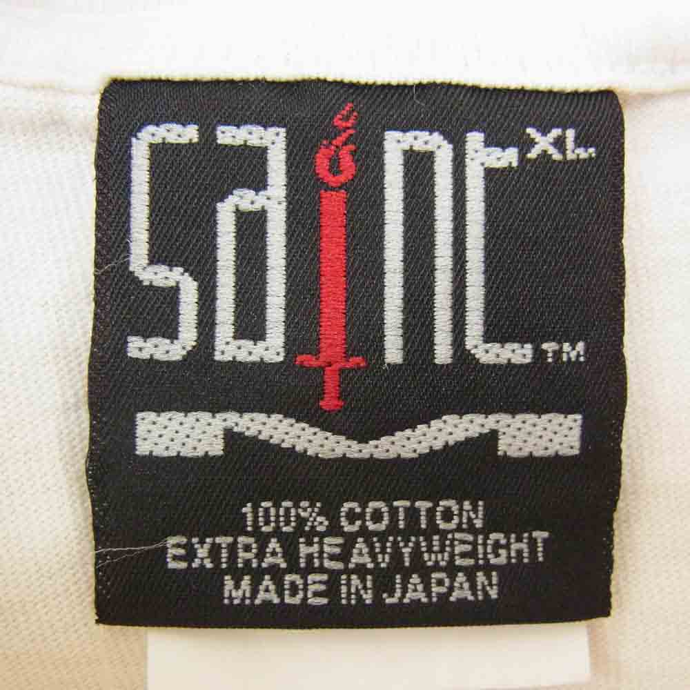 SAINT MICHAEL セントマイケル 23SS SM-S23-0000-020 SS TEE LIFE MARIA LOVE ライフ マリア ラブ プリント 半袖Ｔシャツ ホワイト系 XL【中古】