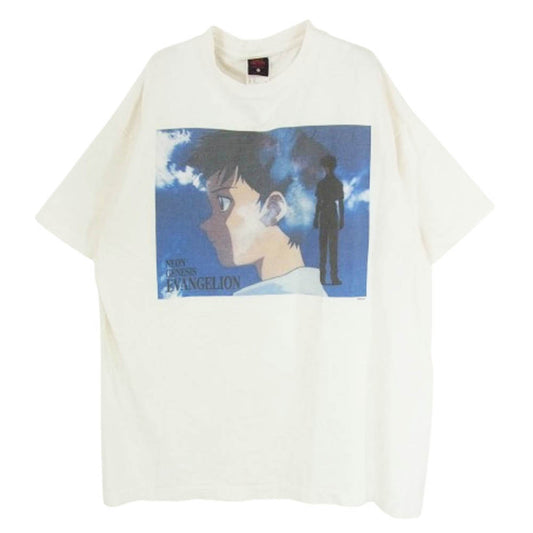 SAINT MICHAEL セントマイケル 24SS SM-YS8-0000-C25 EV_SS TEE SHINJI エヴァンゲリオン シンジ クルーネック 半袖 Tシャツ ホワイト系 XL【中古】