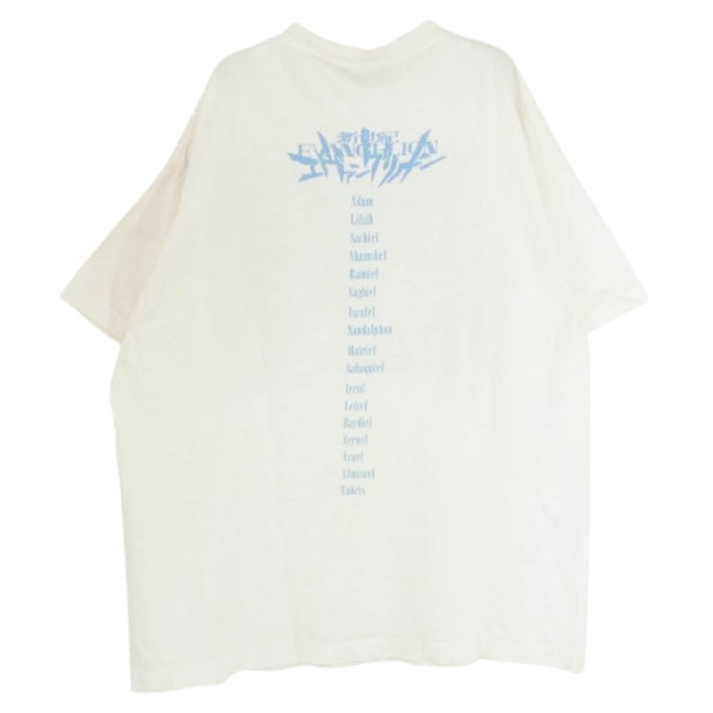 SAINT MICHAEL セントマイケル 24SS SM-YS8-0000-C25 EV_SS TEE SHINJI エヴァンゲリオン シンジ クルーネック 半袖 Tシャツ ホワイト系 XL【中古】