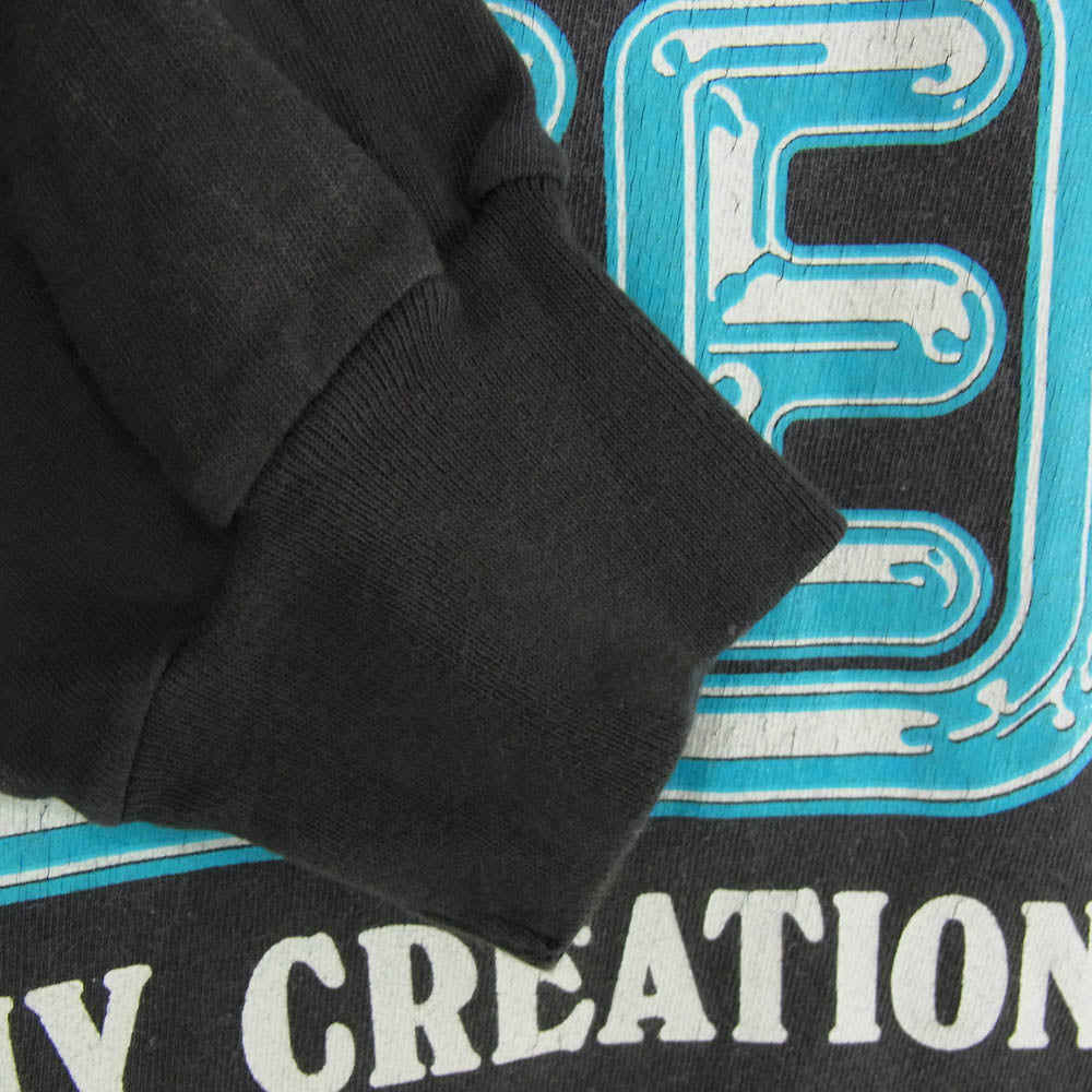 SAINT MICHAEL セントマイケル 24AW SM-YS1-0000-014 LS TEE LOVE ヴィンテージ加工 ラブ プリント クルーネック 長袖 Tシャツ チャコール系 L【中古】