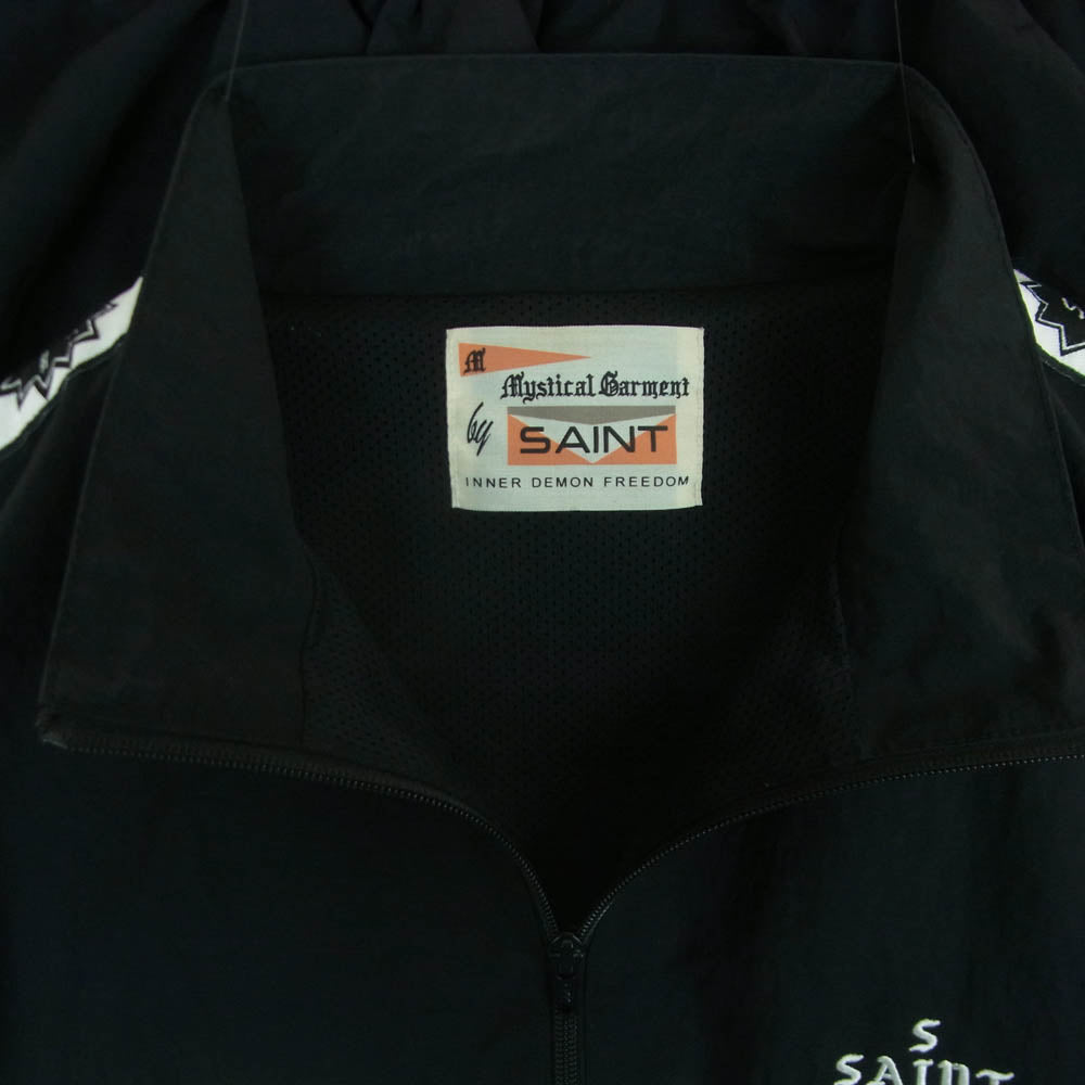 SAINT MICHAEL セントマイケル 24SS SM-YS8-0000-064 TRACK SIDE TAPE JACKET サイドテープ トラック ジャケット ブラック系 L【中古】