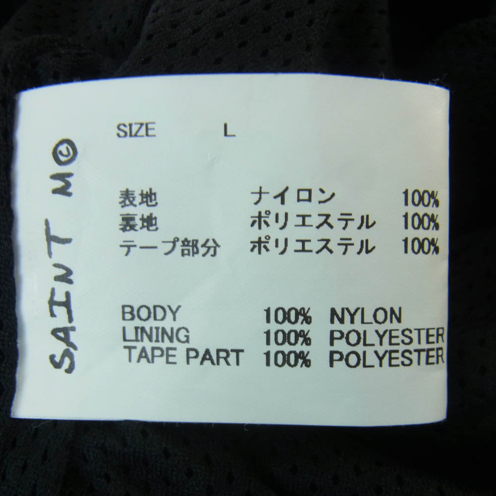 SAINT MICHAEL セントマイケル 24SS SM-YS8-0000-064 TRACK SIDE TAPE JACKET サイドテープ トラック ジャケット ブラック系 L【中古】