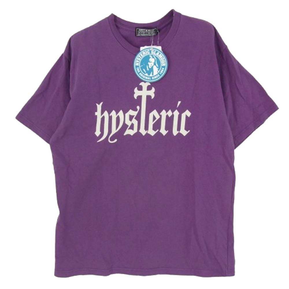 HYSTERIC GLAMOUR ヒステリックグラマー 25AW 02253CT08 SKULL COFFIN スカルコフィン 半袖 Tシャツ パープル系 L【中古】