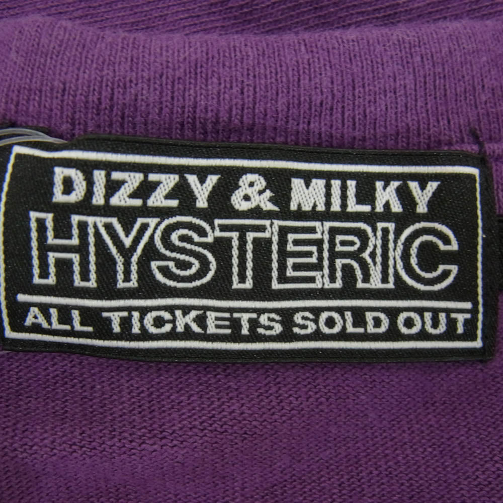 HYSTERIC GLAMOUR ヒステリックグラマー 25AW 02253CT08 SKULL COFFIN スカルコフィン 半袖 Tシャツ パープル系 L【中古】