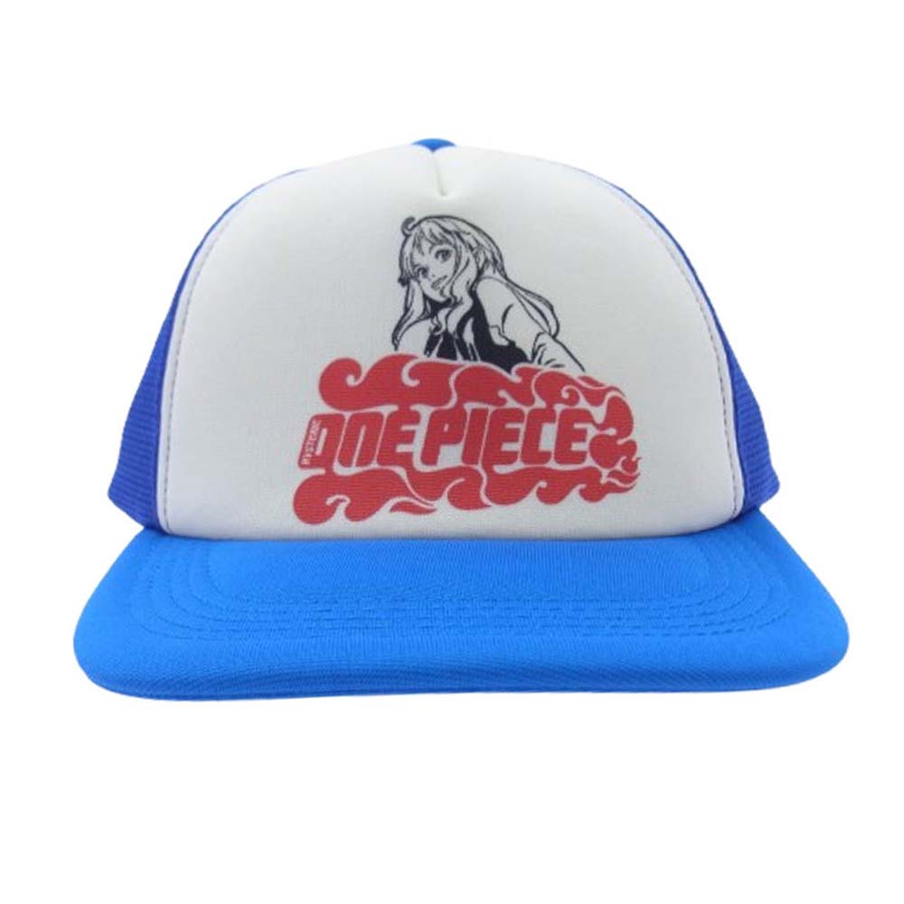 HYSTERIC GLAMOUR ヒステリックグラマー 25AW 02253QH10 × ONE PIECE ワンピース NAMI ナミ メッシュ キャップ ブルー系【新古品】【未使用】【中古】
