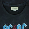GUCCI グッチ 17AW 493117 X3H43 ACDC T-Shirt ヴィンテージ加工 半袖 Tシャツ イタリア製 ダークグレー系 L【中古】
