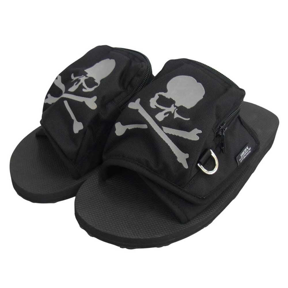 mastermind JAPAN マスターマインドジャパン OG-276LB-MM SUICOKE スイコック POCK-LB スカルロゴ サンダル ブラック系 US10【極上美品】【中古】