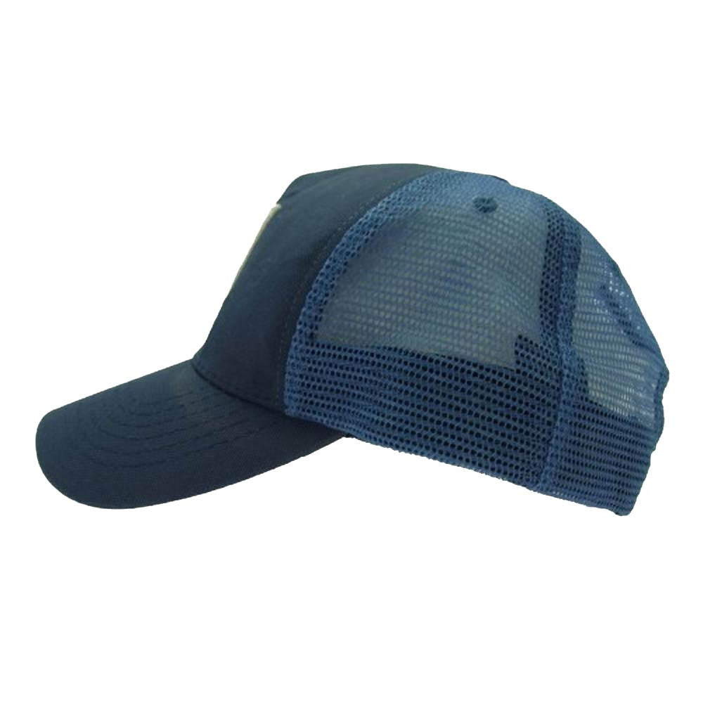 AMIRI アミリ SS23MAH002 MA TRACKER CAP MAロゴ刺繍 メッシュ トラッカー キャップ 帽子 ネイビー系【中古】