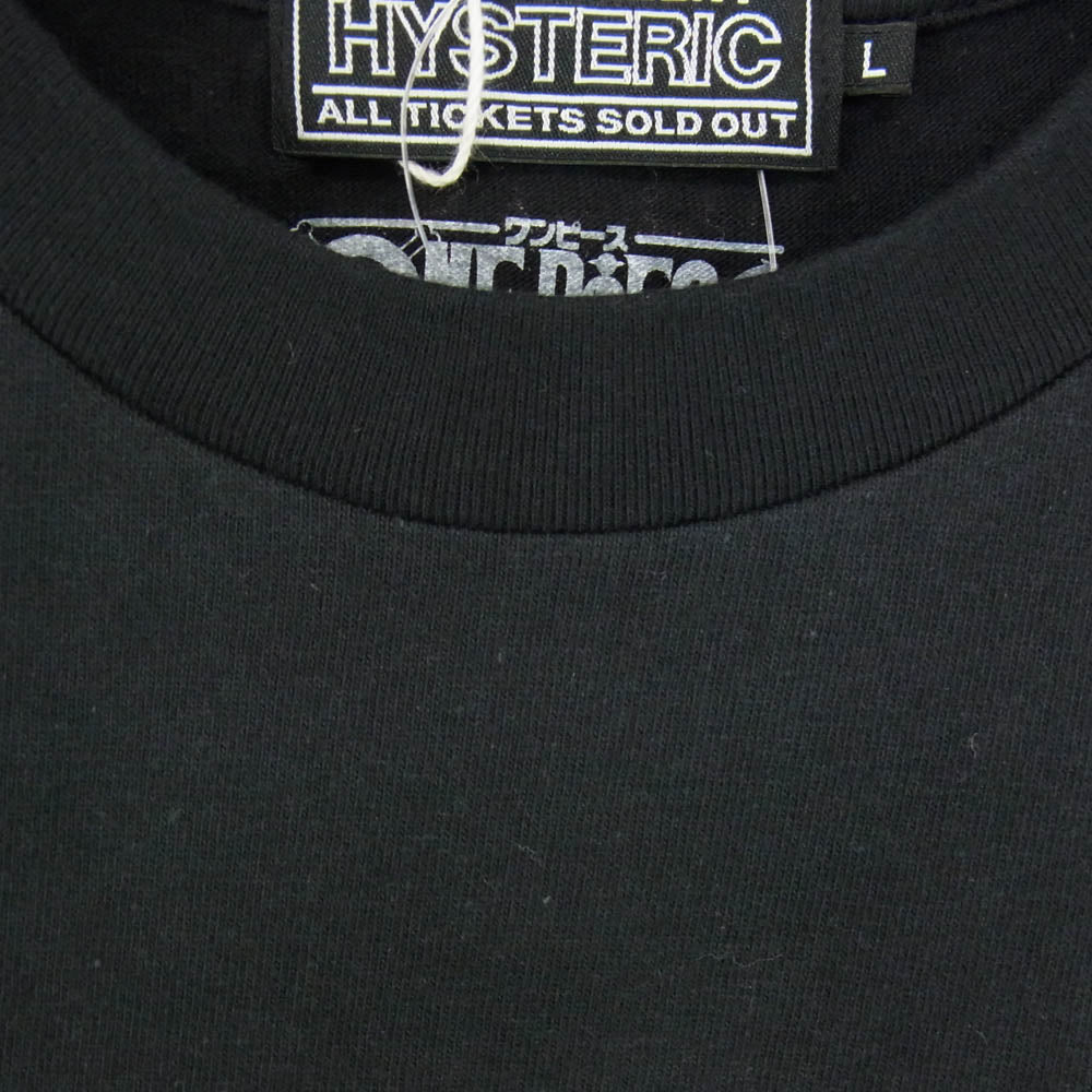 HYSTERIC GLAMOUR ヒステリックグラマー 25AW 02253CT14 × ONE PIECE ワンピース BOA HANCOCK ボアハンコック EXPLORER エクスプローラー 半袖 Tシャツ ブラック系 L【新古品】【未使用】【中古】