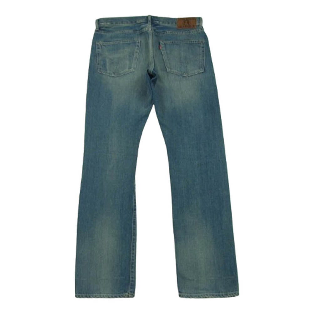 HYSTERIC GLAMOUR ヒステリックグラマー 24SS 02241AP18 RW CLASH加工 クラッシュ加工 スリム ストレート デニム パンツ インディゴブルー系 32【中古】