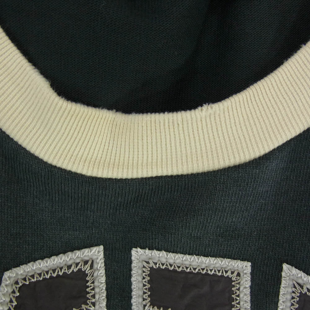 AMIRI アミリ AMJYTE1053 Vintage Long Sleeve Tee ヴィンテージ加工 レイヤード ロングスリーブ 長袖 Tシャツ スウェット ブラック系 M【中古】