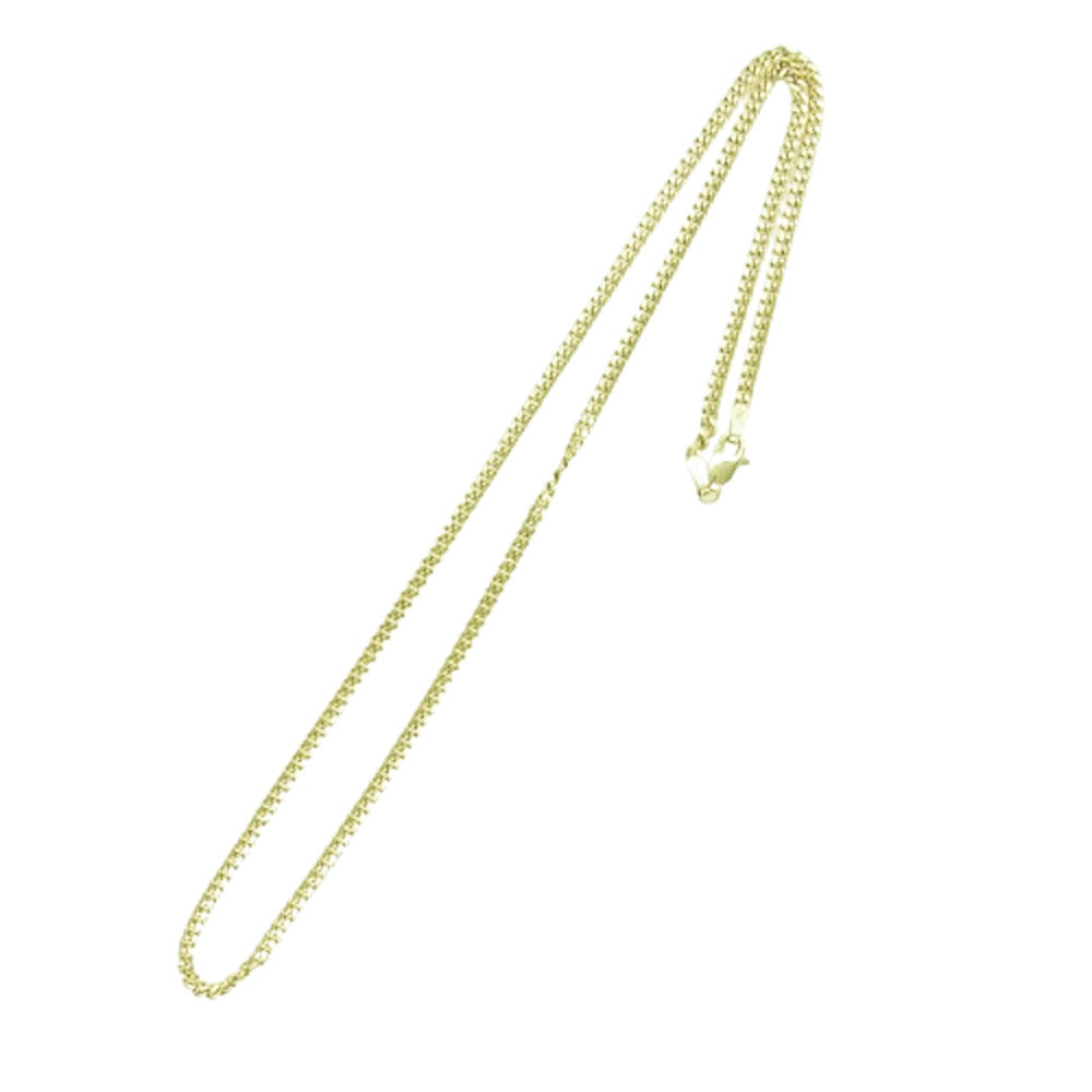 AVALANCHE アバランチ KKP6807 10K イエローゴールド キューバンネックレス 幅1.8mm 45cm 8.8g ゴールド系【中古】