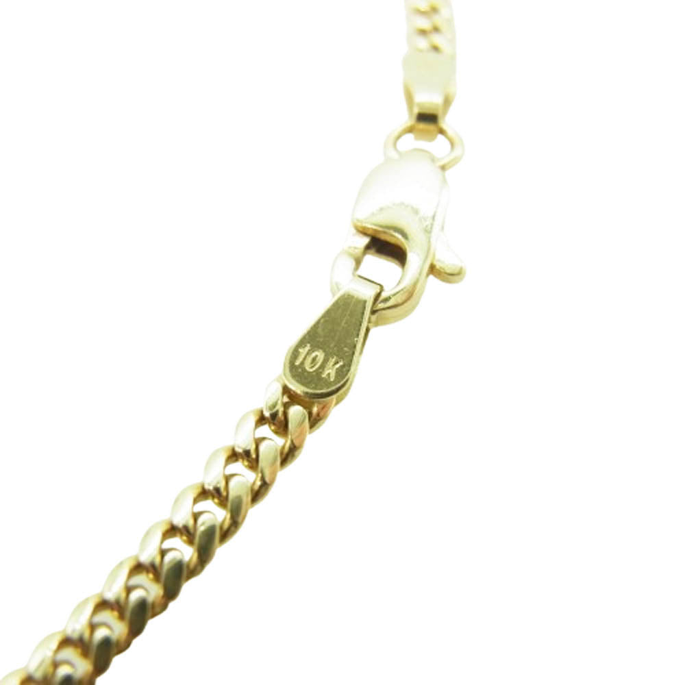 AVALANCHE アバランチ KKP6807 10K イエローゴールド キューバンネックレス 幅1.8mm 45cm 8.8g ゴールド系【中古】