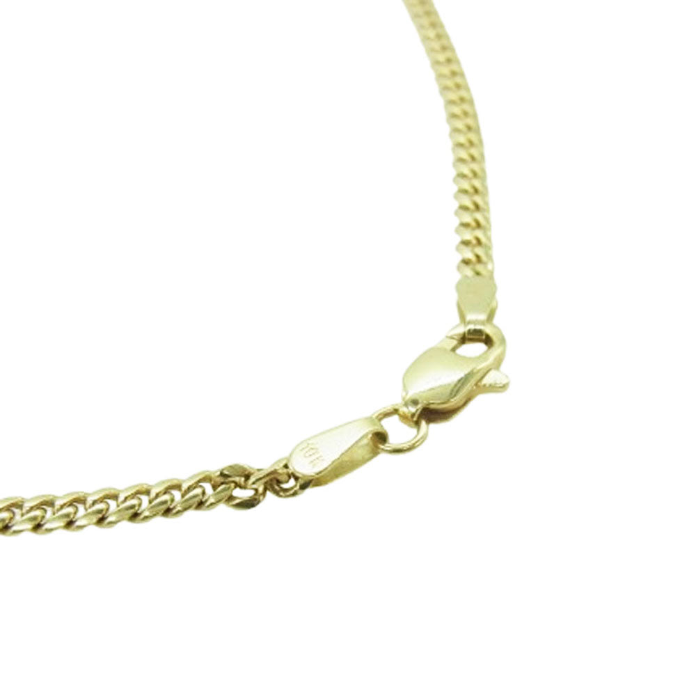 AVALANCHE アバランチ KKP6807 10K イエローゴールド キューバンネックレス 幅1.8mm 45cm 8.8g ゴールド系【中古】