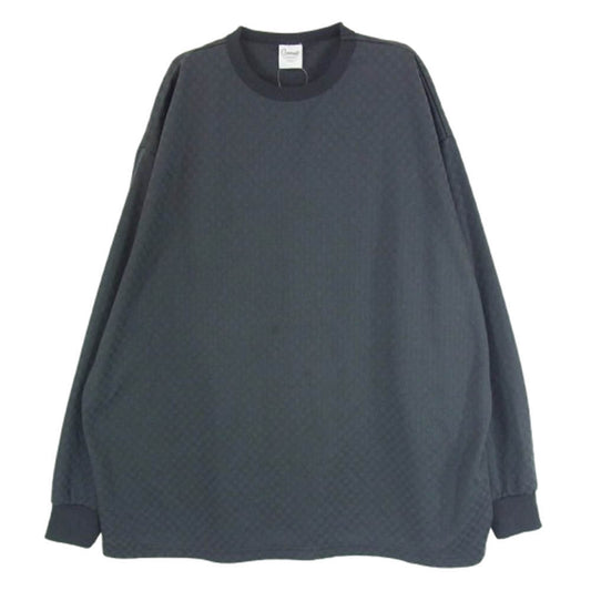 コネット チェック柄 長袖カットソー ダークグレー系 2【中古】