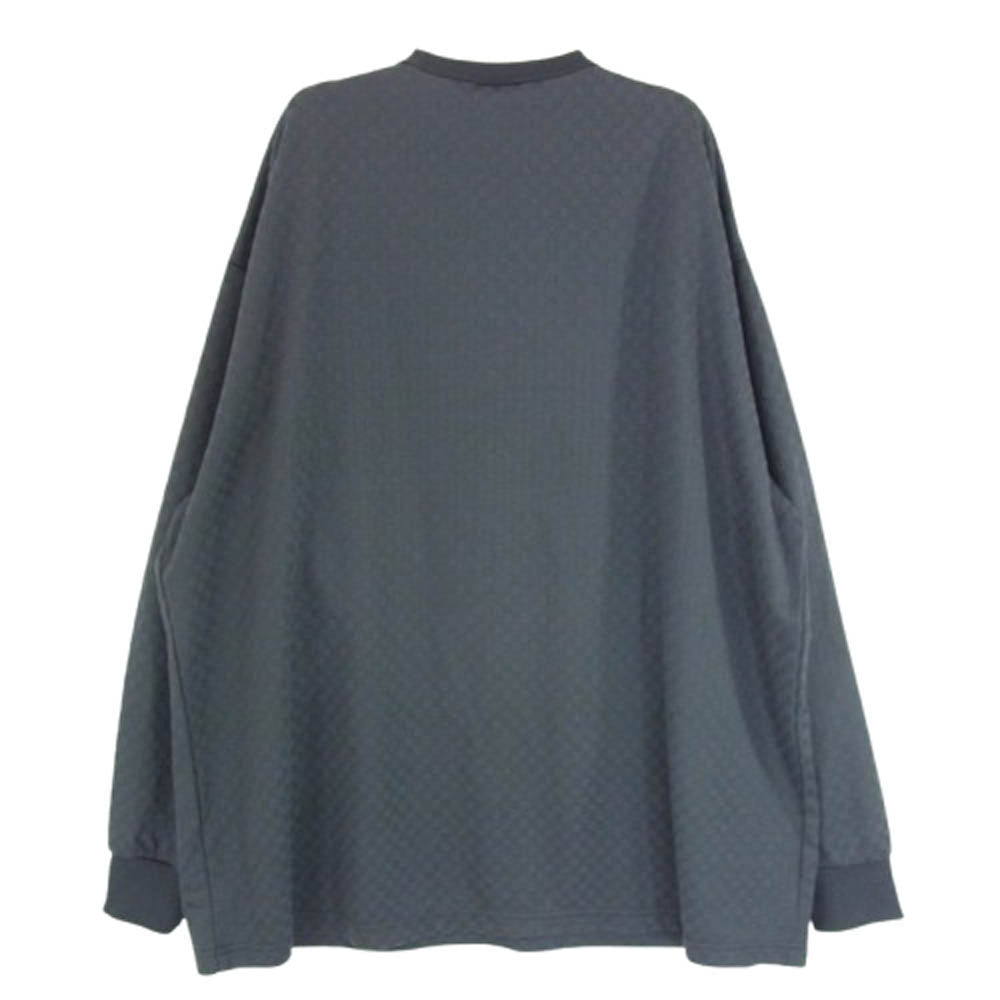 コネット チェック柄 長袖カットソー ダークグレー系 2【中古】