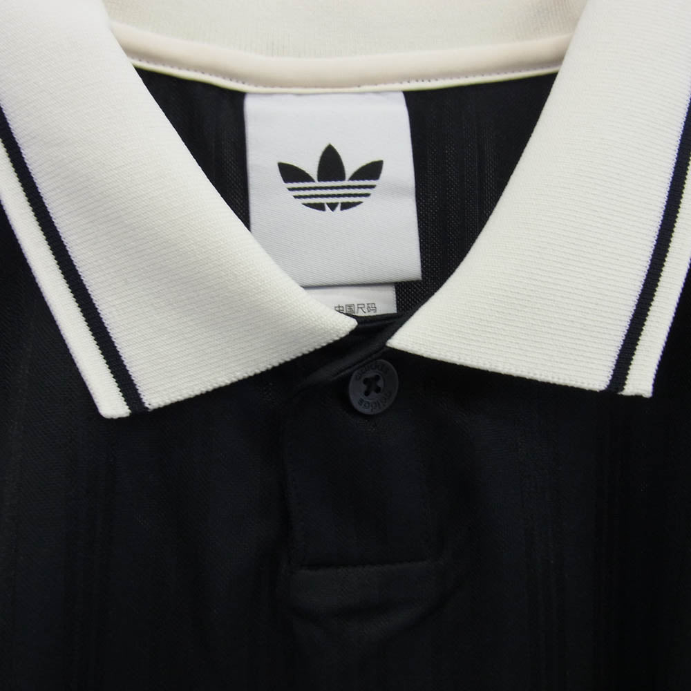 adidas アディダス KT3437 × Oasis LIVE ‘25 オアシス 日本限定 ツアー ジャカード ジャージ 半袖ポロシャツ ブラック系 XXL【新古品】【未使用】【中古】