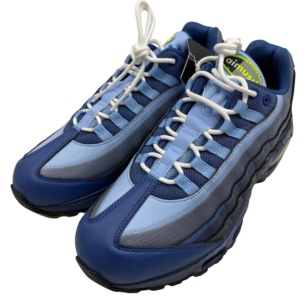 NIKE ナイキ II7404-400 フェイクバスターズ鑑定済 × Yu-Gi-Oh! 遊戯王 Air Max 95 Air Muscle Joey エアマックス95 エアマッスル ジョーイ スニーカー カード付属 ブルー系 27.5cm【新古品】【未使用】【中古】