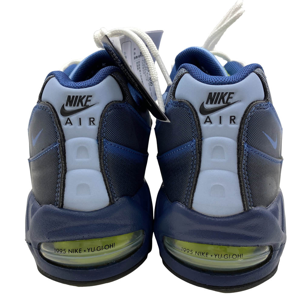 NIKE ナイキ II7404-400 フェイクバスターズ鑑定済 × Yu-Gi-Oh! 遊戯王 Air Max 95 Air Muscle Joey エアマックス95 エアマッスル ジョーイ スニーカー カード付属 ブルー系 27.5cm【新古品】【未使用】【中古】