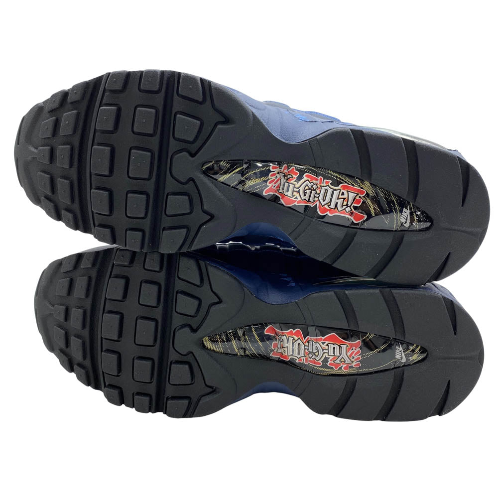 NIKE ナイキ II7404-400 フェイクバスターズ鑑定済 × Yu-Gi-Oh! 遊戯王 Air Max 95 Air Muscle Joey エアマックス95 エアマッスル ジョーイ スニーカー カード付属 ブルー系 27.5cm【新古品】【未使用】【中古】