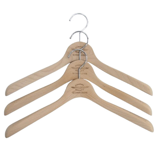 TOY'S McCOY トイズマッコイ TMA2218 WOOD HANGER SET オリジナル ウッド ハンガー 3本セット ベージュ系【中古】