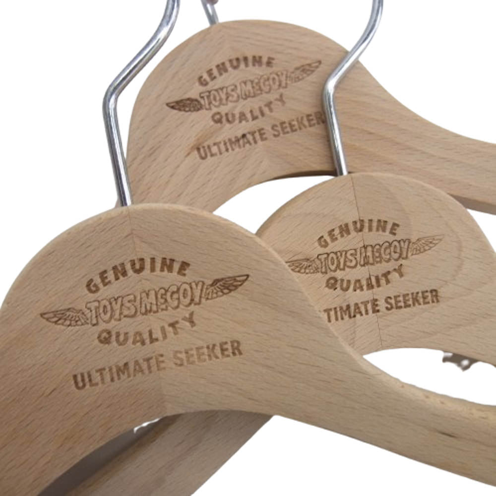 TOY'S McCOY トイズマッコイ TMA2218 WOOD HANGER SET オリジナル ウッド ハンガー 3本セット ベージュ系【中古】