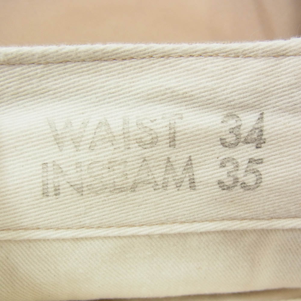 Buzz Rickson's バズリクソンズ BR40025 ORIGINAL SPEC.CHINOS オリジナルスペック チノパン パンツ ベージュ系 34【中古】