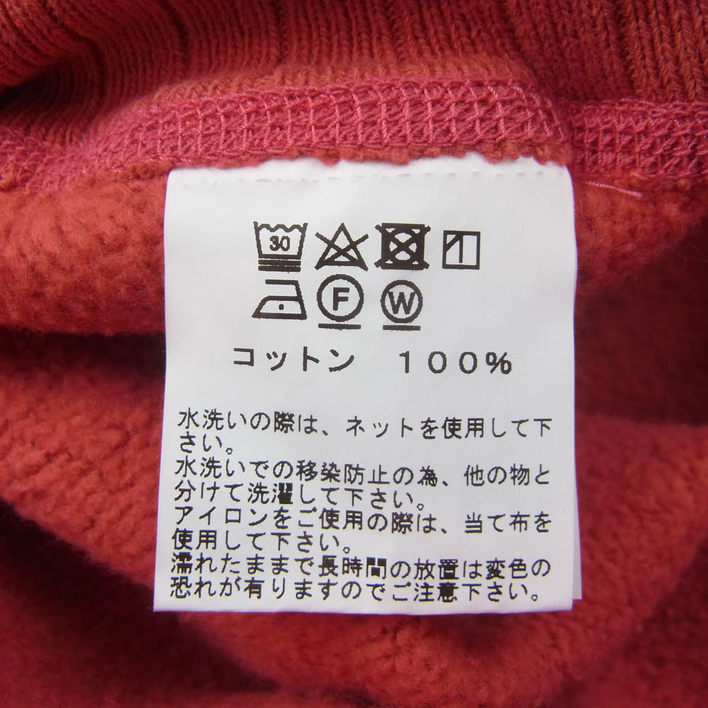 ホワイツビル WV67729 裏起毛 4本針縫製 無地 プルオーバー スウェット パーカー レッド系 L【中古】
