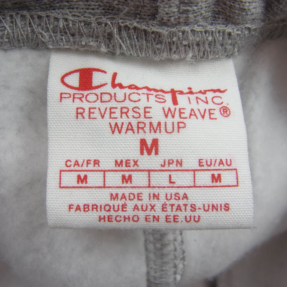 Champion チャンピオン C5-A201 USA製 赤単タグ 復刻 REVERSE WEAVE 12.5oz SWEAT PANTS リバースウィーブ R スウェット パンツ グレー系 M【美品】【中古】