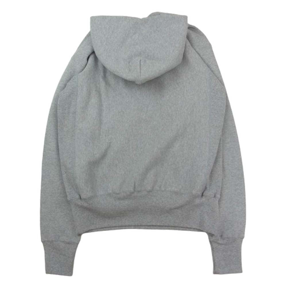 Champion チャンピオン C5-U101 USA製 赤単タグ 復刻 NYU Reverse Weave Hooded Sweat Shirt リバースウィーブ フーデッド スウェットシャツ L グレー系 L【中古】