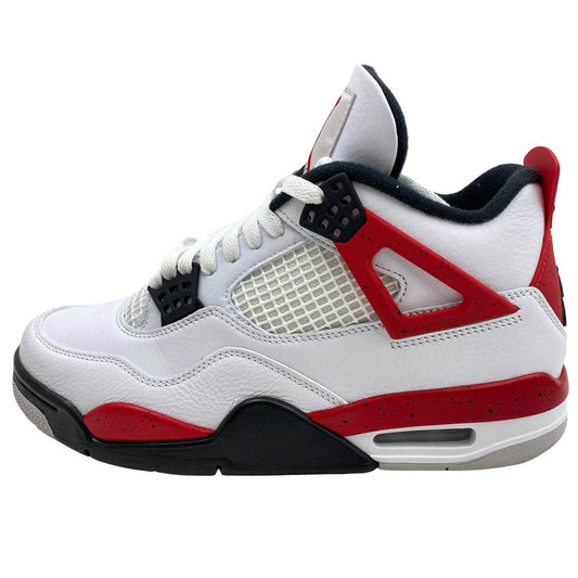 NIKE ナイキ DH6927-161 Air Jordan 4 Retro Red Cement エアジョーダン4 レトロ レッドセメント ハイカットスニーカー ホワイト系 25.5cm【中古】