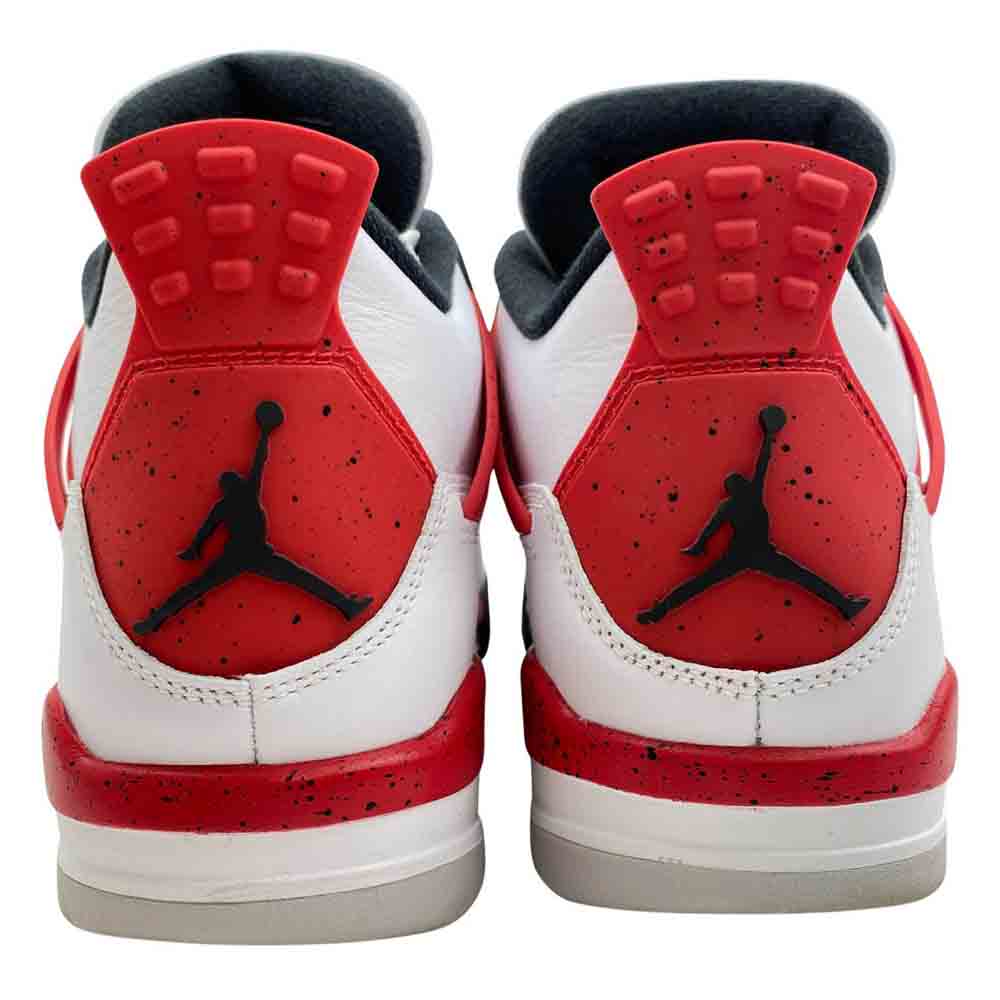NIKE ナイキ DH6927-161 Air Jordan 4 Retro Red Cement エアジョーダン4 レトロ レッドセメント ハイカットスニーカー ホワイト系 25.5cm【中古】