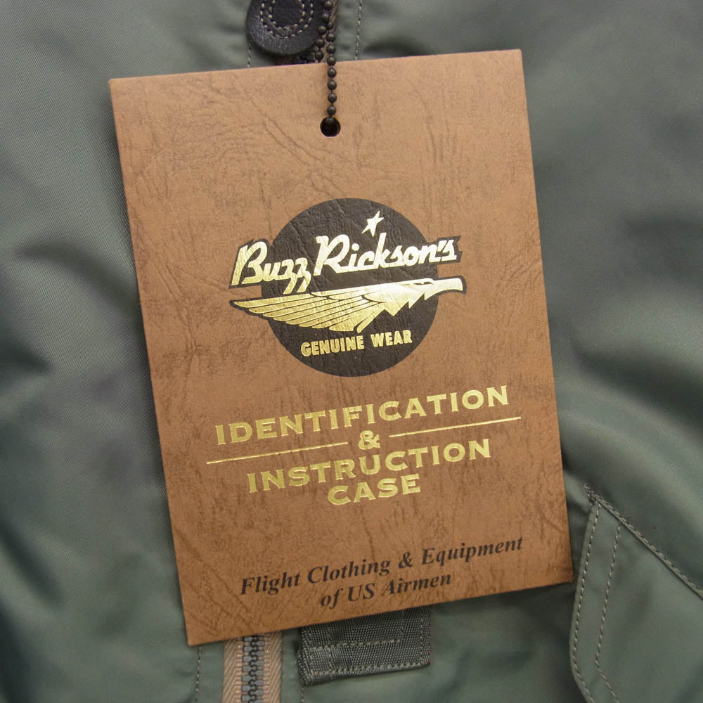 Buzz Rickson's バズリクソンズ BR14870 SKYLINE CLOTHING CORPORATION L-2B スカイラインクロージング社 ミリタリー フライト ジャケット M グリーン系 M【極上美品】【中古】