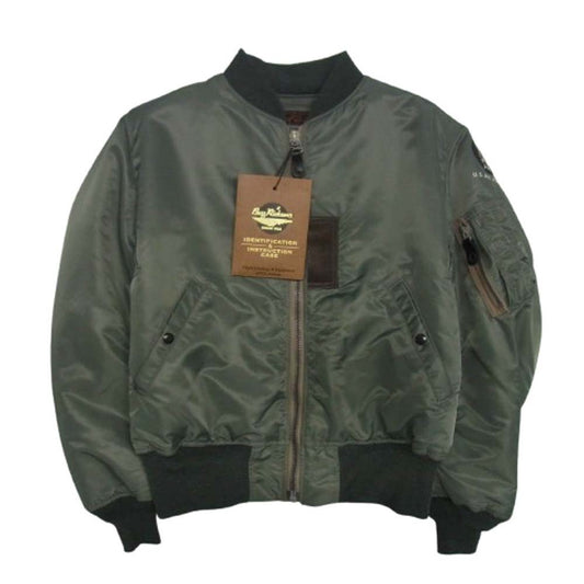 Buzz Rickson's バズリクソンズ BR14900 ALBERT TURNER アルバートターナー社 1955年モデル 復刻 MA-1 ミリタリー フライト ジャケット M グリーン系 M【中古】