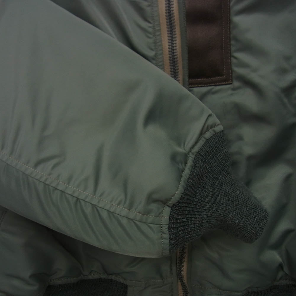 Buzz Rickson's バズリクソンズ BR14900 ALBERT TURNER アルバートターナー社 1955年モデル 復刻 MA-1 ミリタリー フライト ジャケット M グリーン系 M【中古】