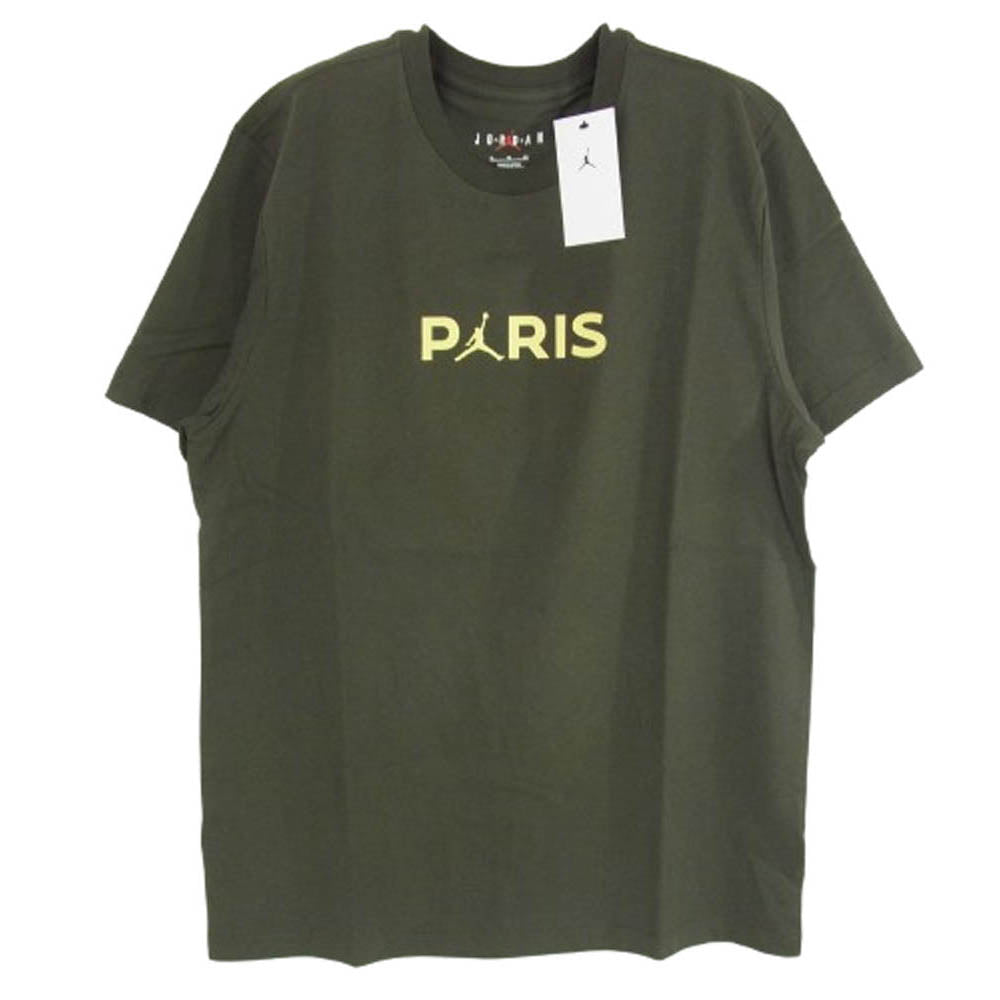 NIKE ナイキ FN5333-355 JORDAN BRAND AS MJ PSG SS LOGO TEE ジョーダン ブランド ジョーダン PSG ロゴ S/S Tシャツ チャコール系 XL【極上美品】【中古】