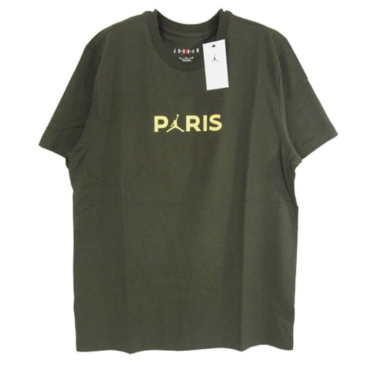 NIKE ナイキ FN5333-355 JORDAN BRAND AS MJ PSG SS LOGO TEE ジョーダン ブランド ジョーダン PSG ロゴ S/S Tシャツ チャコール系 XL【極上美品】【中古】