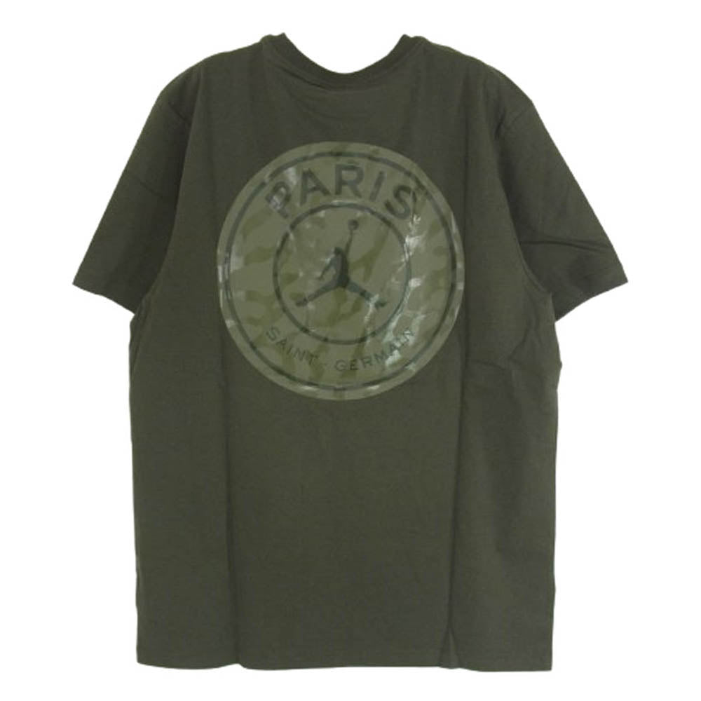 NIKE ナイキ FN5333-355 JORDAN BRAND AS MJ PSG SS LOGO TEE ジョーダン ブランド ジョーダン PSG ロゴ S/S Tシャツ チャコール系 XL【極上美品】【中古】