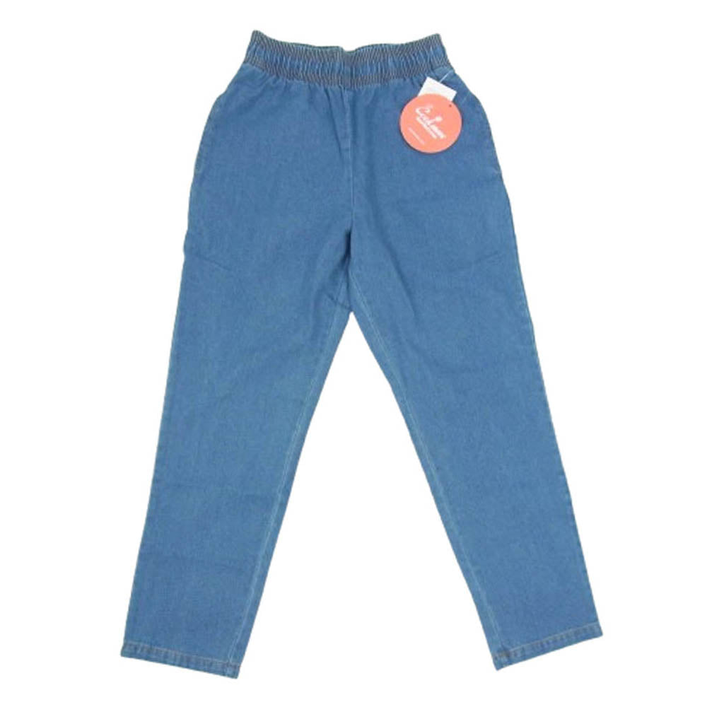 クックマン 231-23859 Chef Pants Denim シェフパンツ デニム ブルー系 S【新古品】【未使用】【中古】