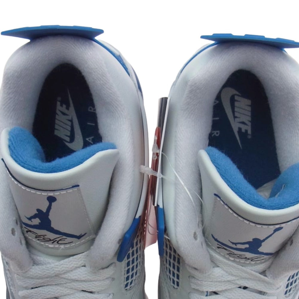 NIKE ナイキ FV5029-141 Air Jordan 4 Retro Industrial Blue エアジョーダン4 レトロ インダストリアルブルー スニーカー オフホワイト系 マリンブルー系 27cm【新古品】【未使用】【中古】